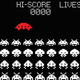 The original arcade game, Space Invaders.